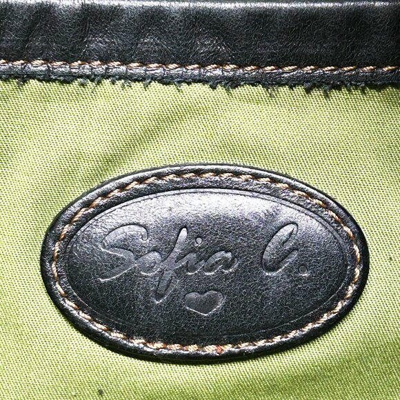 Sofia C cowhide and leather shoulder bag - Picture 10 of 11